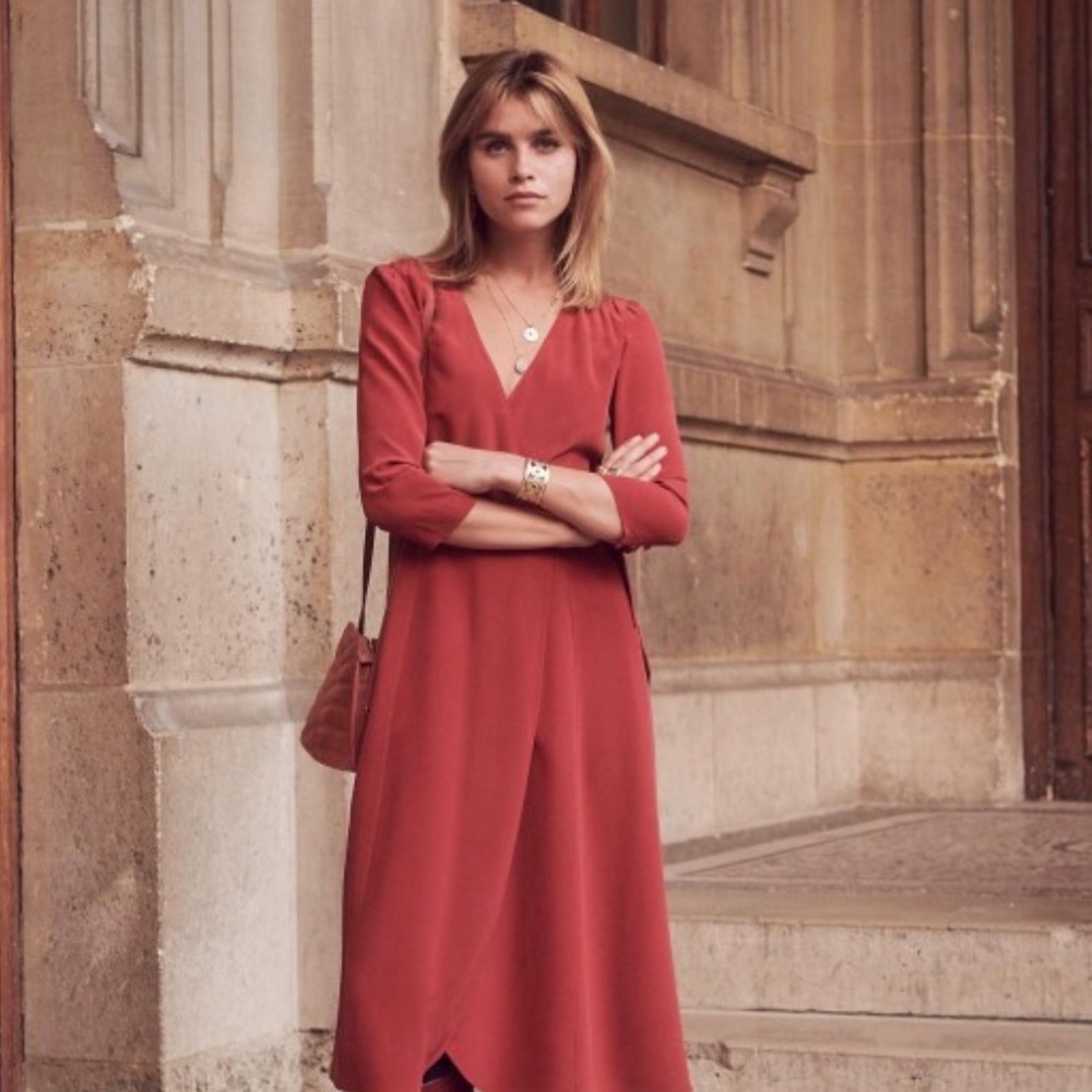 Sezane Amey Dress. Tomette - Size 34